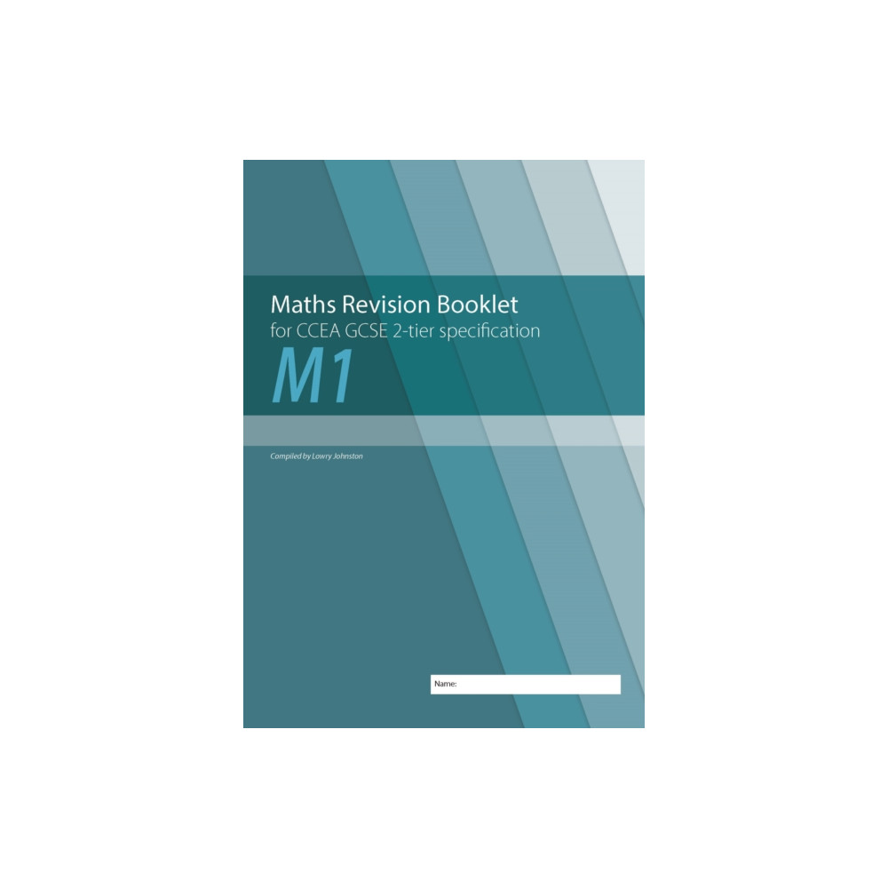 Produktbild för Maths Revision Booklet M1 for CCEA GCSE 2-tier Specification (häftad, eng)