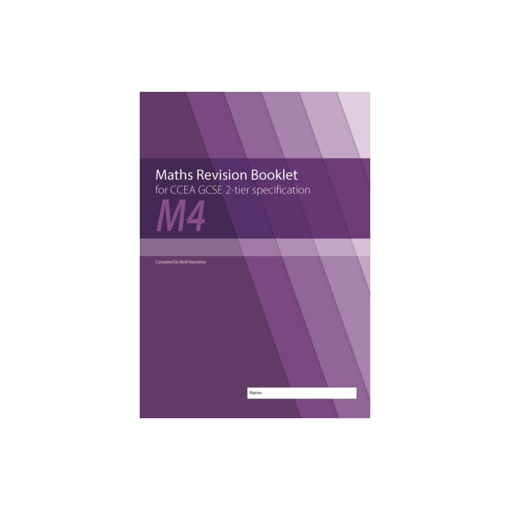 Produktbild för Maths Revision Booklet M4 for CCEA GCSE 2-tier Specification (häftad, eng)