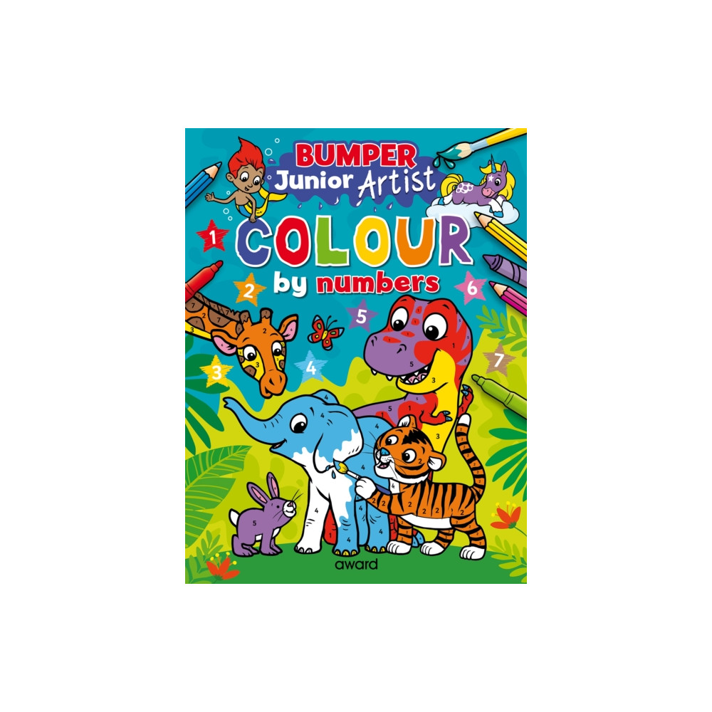 Produktbild för Junior Artist Bumper Colour By Numbers (häftad, eng)