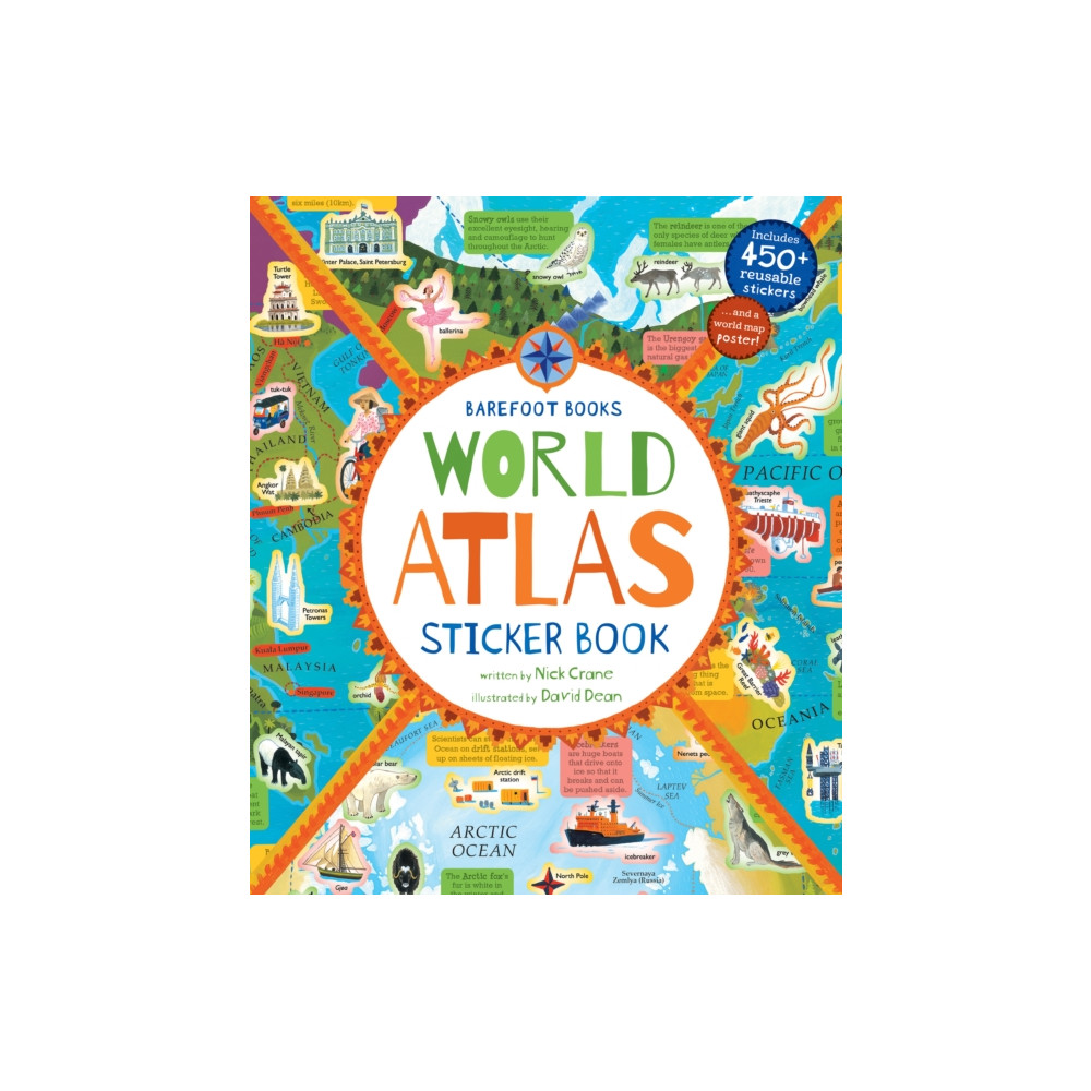 Produktbild för World Atlas Sticker Book (häftad, eng)