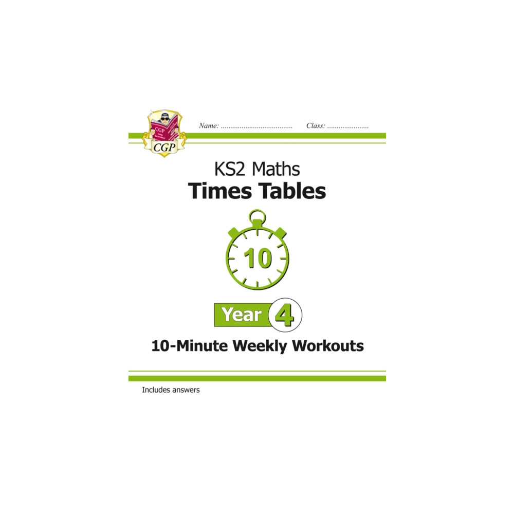 Produktbild för KS2 Year 4 Maths Times Tables 10-Minute Weekly Workouts (häftad, eng)