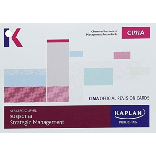 Kaplan Publishing E3 STRATEGIC MANAGEMENT - REVISION CARDS (häftad, eng)