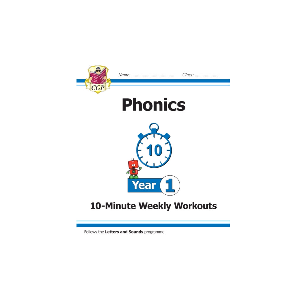 Produktbild för KS1 Year 1 English Phonics 10-Minute Weekly Workouts (häftad, eng)
