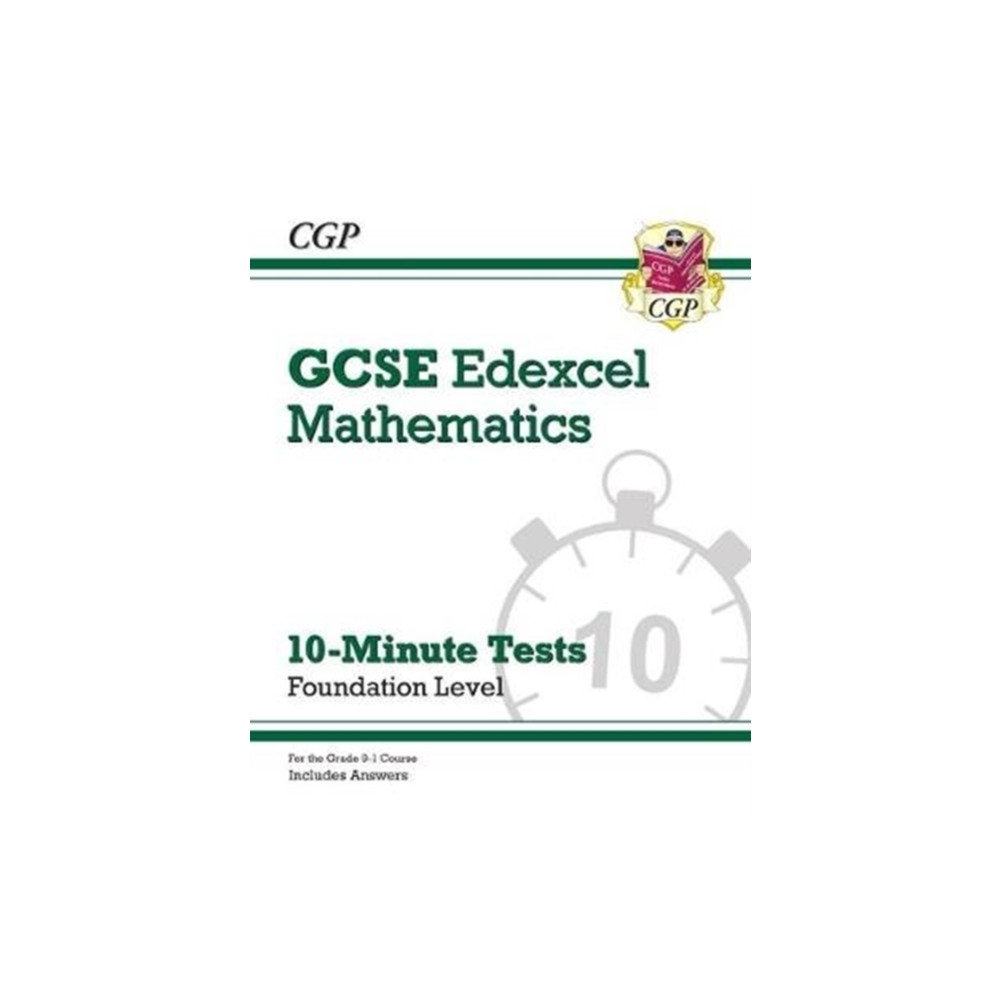 Produktbild för GCSE Maths Edexcel 10-Minute Tests - Foundation (includes Answers) (häftad, eng)