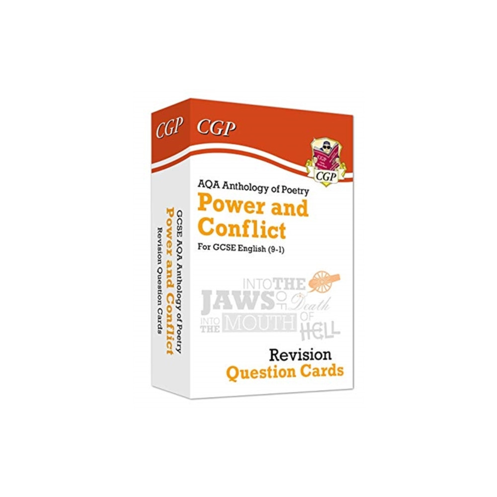 Produktbild för GCSE English: AQA Power & Conflict Poetry Anthology - Revision Question Cards (inbunden, eng)