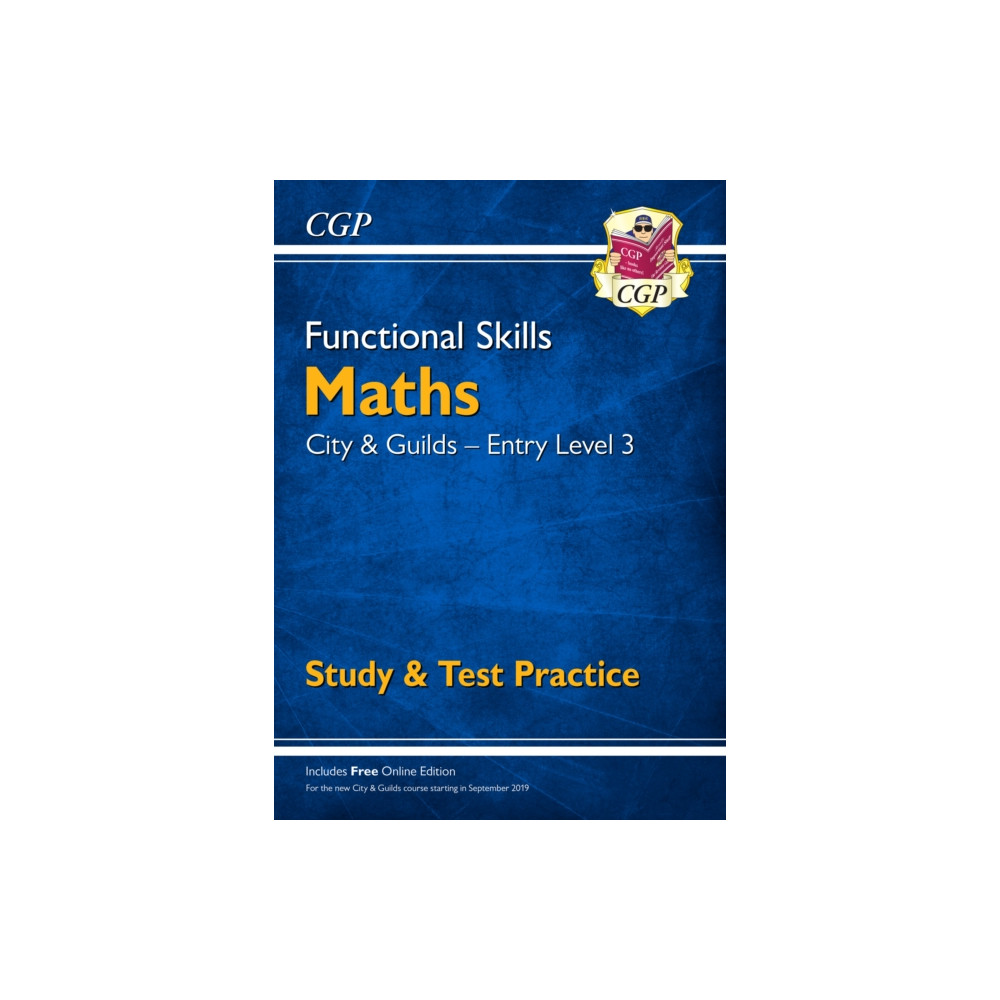 Produktbild för Functional Skills Maths: City & Guilds Entry Level 3 - Study & Test Practice (häftad, eng)
