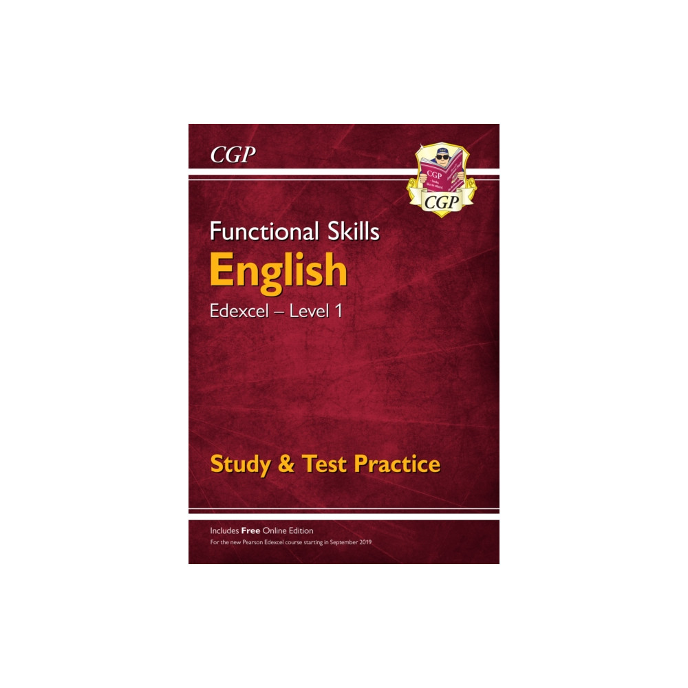 Produktbild för Functional Skills English: Edexcel Level 1 - Study & Test Practice (häftad, eng)
