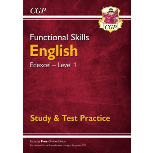 Coordination Group Publications Ltd (CGP) Functional Skills English: Edexcel Level 1 - Study & Test Practice (häftad, eng)