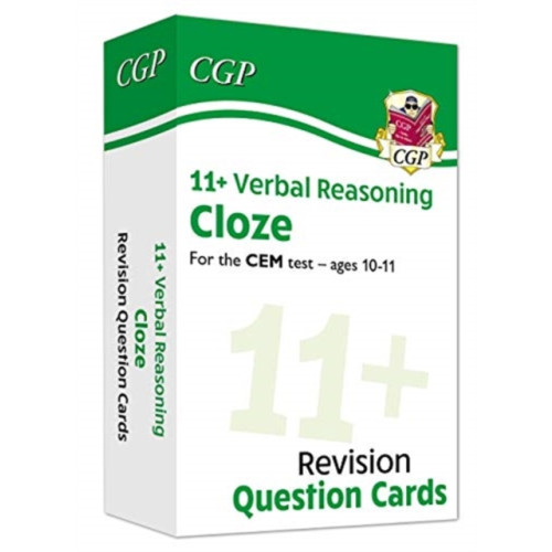 Coordination Group Publications Ltd (CGP) 11+ CEM Revision Question Cards: Verbal Reasoning Cloze - Ages 10-11 (inbunden, eng)