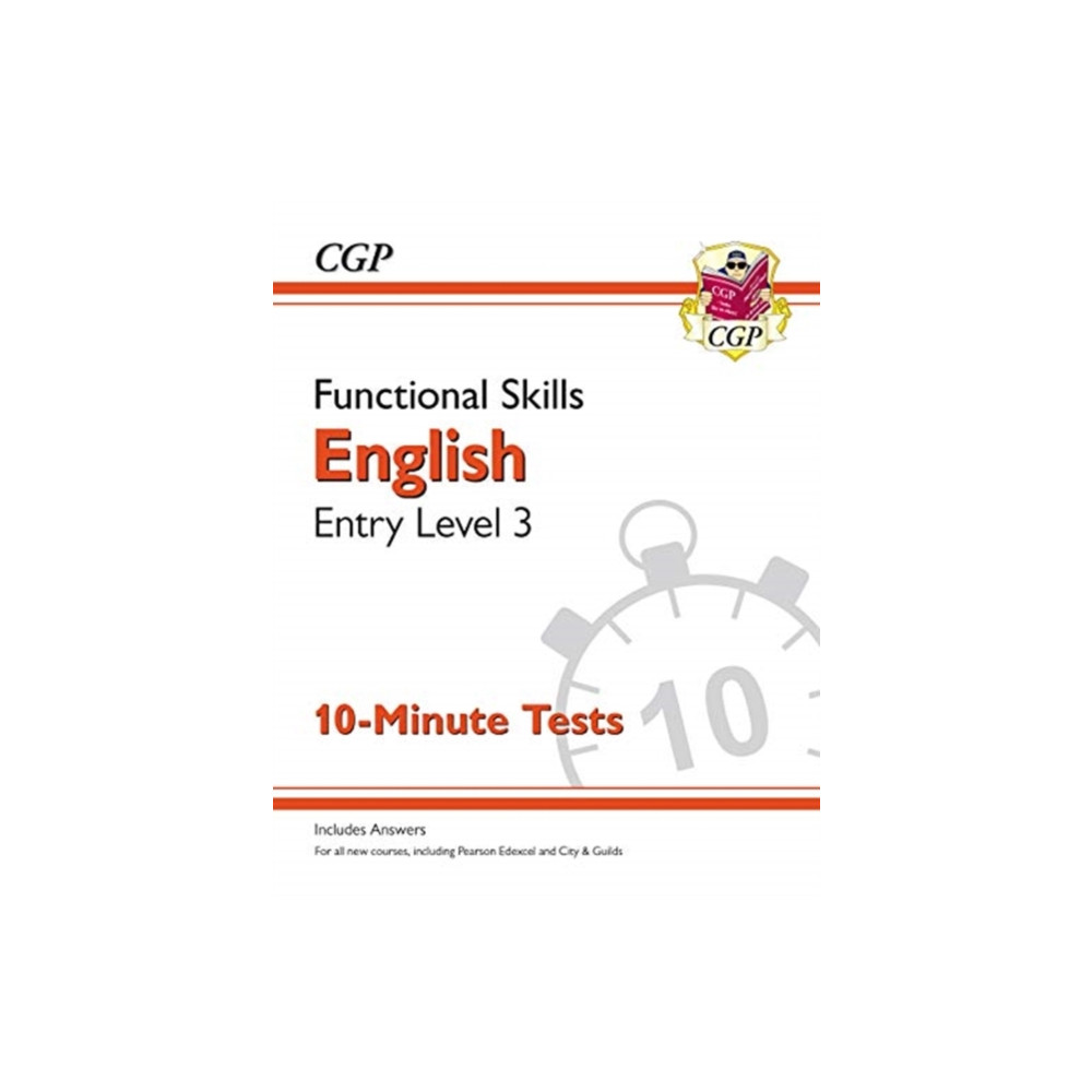 Produktbild för Functional Skills English Entry Level 3 - 10 Minute Tests (häftad, eng)