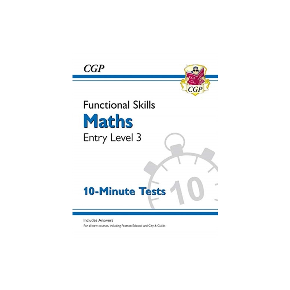 Produktbild för Functional Skills Maths Entry Level 3 - 10 Minute Tests (häftad, eng)