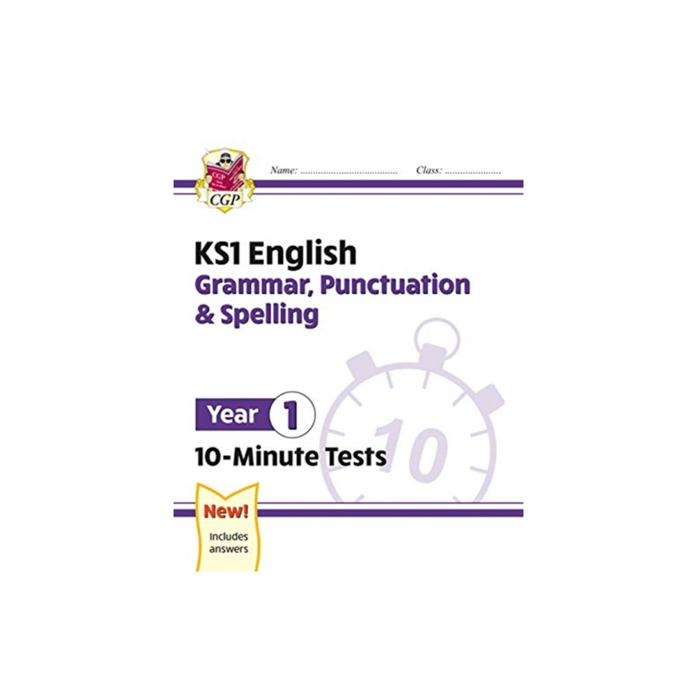 Produktbild för KS1 Year 1 English 10-Minute Tests: Grammar, Punctuation & Spelling (häftad, eng)