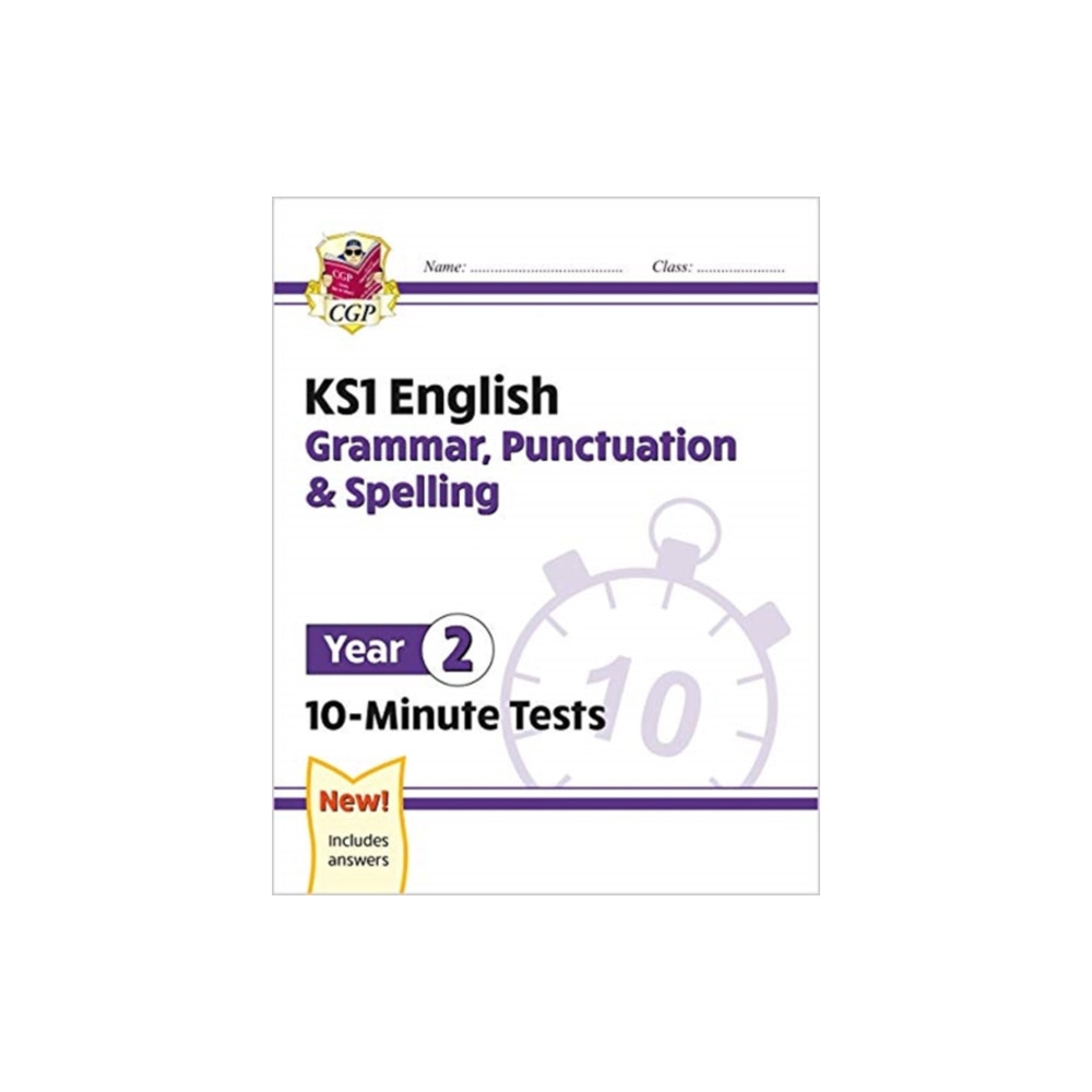 Produktbild för KS1 Year 2 English 10-Minute Tests: Grammar, Punctuation & Spelling (häftad, eng)