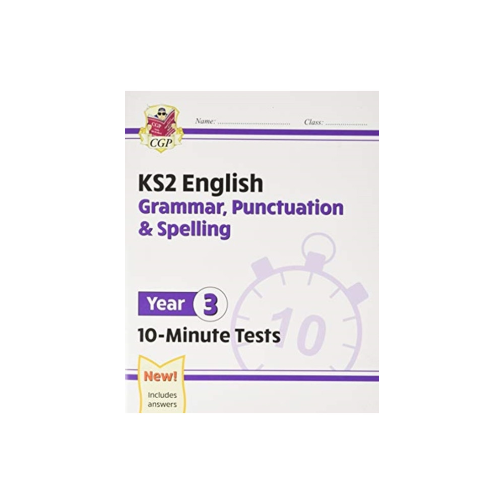 Produktbild för KS2 Year 3 English 10-Minute Tests: Grammar, Punctuation & Spelling (häftad, eng)