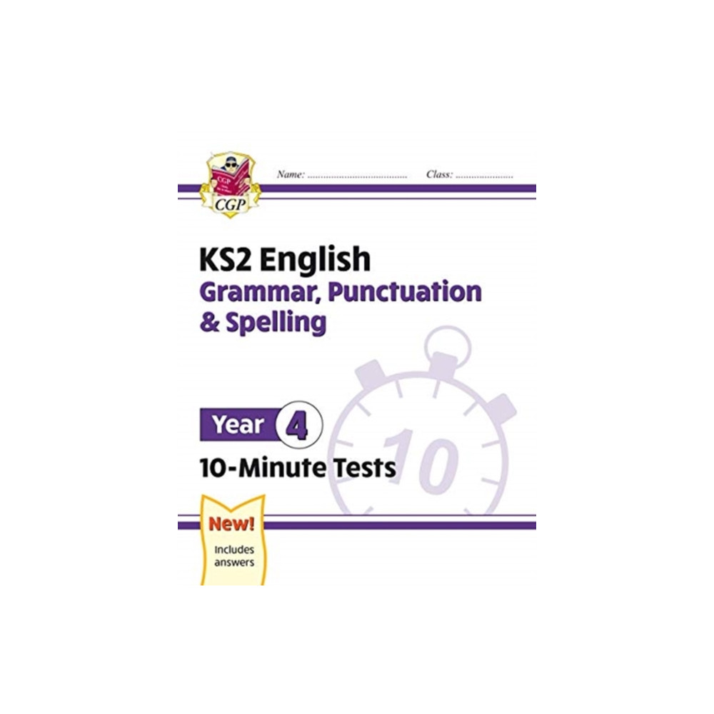 Produktbild för KS2 Year 4 English 10-Minute Tests: Grammar, Punctuation & Spelling (häftad, eng)