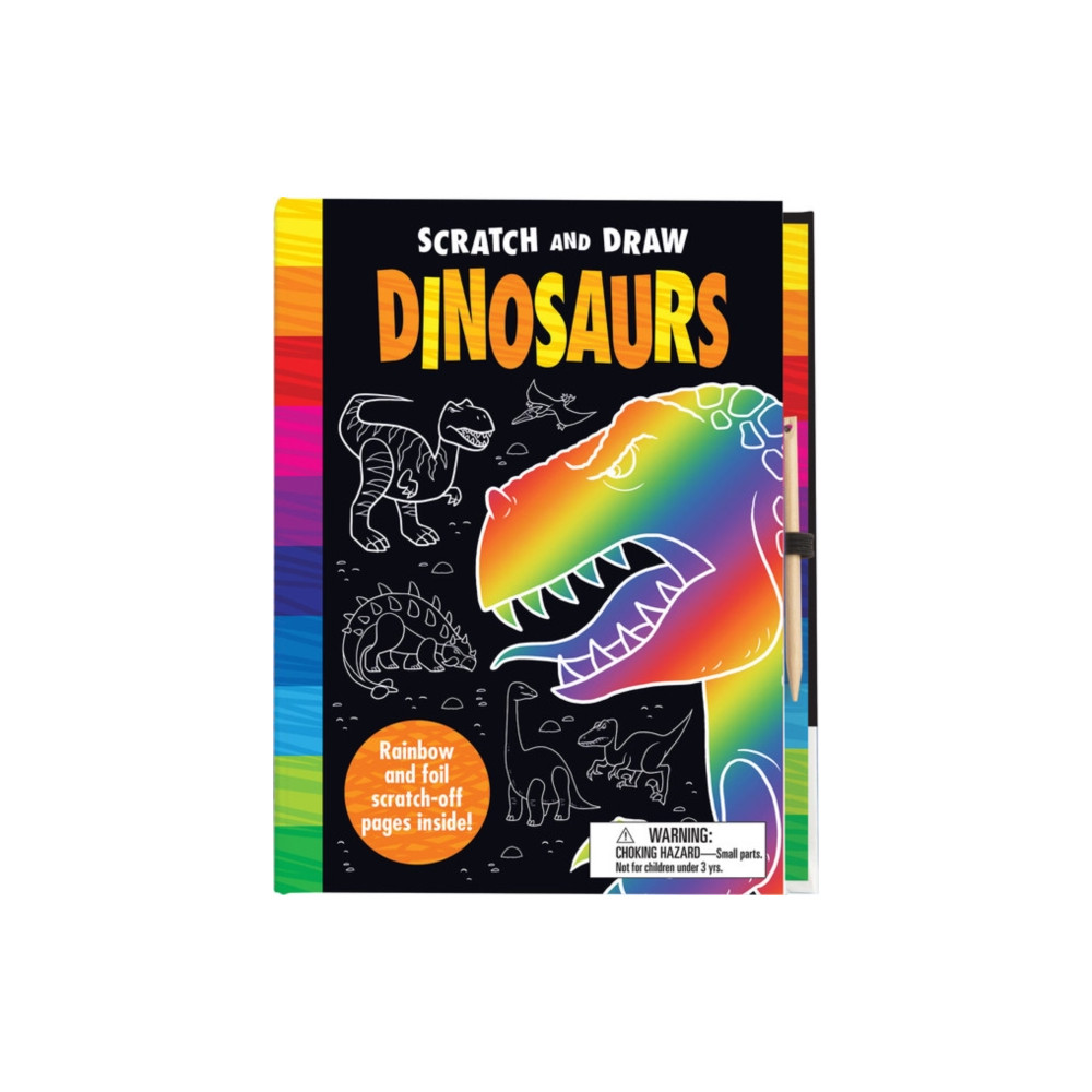 Produktbild för Scratch & Draw Dinosaurs - Scratch Art Activity Book (inbunden, eng)