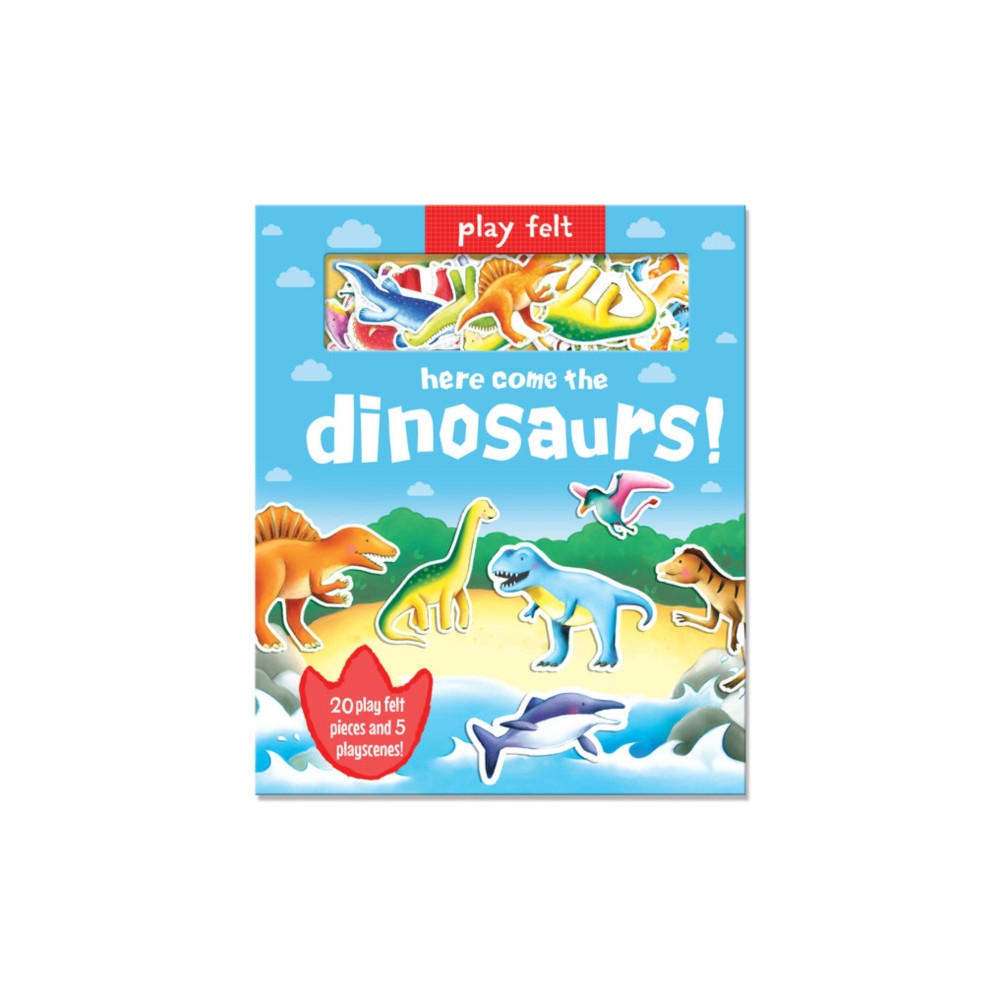 Produktbild för Play Felt Here Come the Dinosaurs - Activity Book (bok, board book, eng)