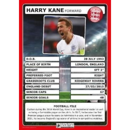 Badger Publishing England Football Superstars Poster Set (häftad, eng)