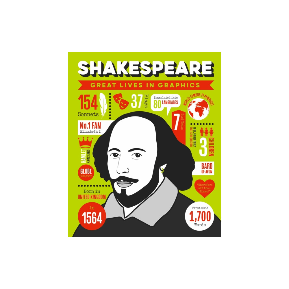 Produktbild för Great Lives in Graphics: Shakespeare (inbunden, eng)