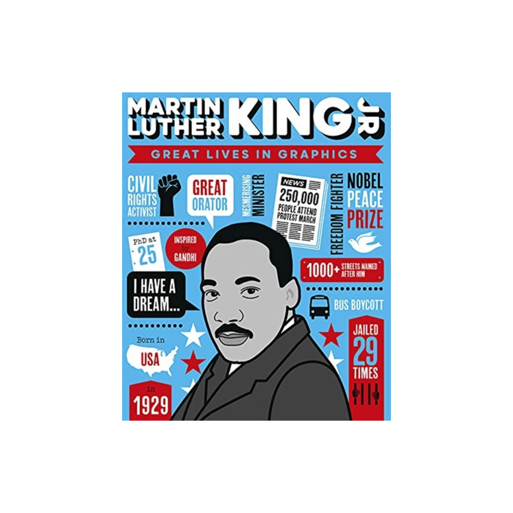 Produktbild för Great Lives in Graphics: Martin Luther King Jr (inbunden, eng)
