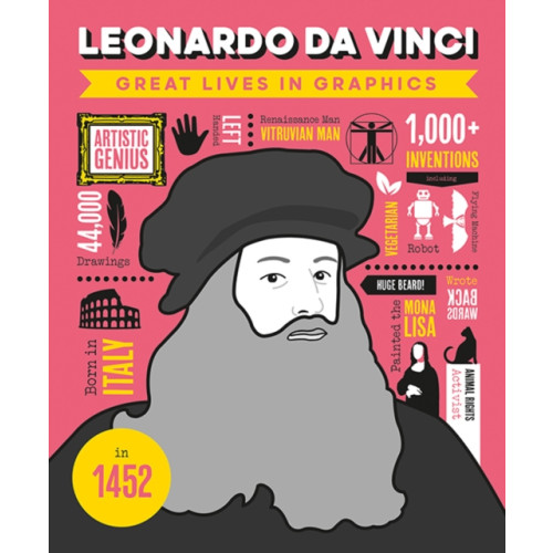 Button Books Great Lives in Graphics: Leonardo Da Vinci (inbunden, eng)