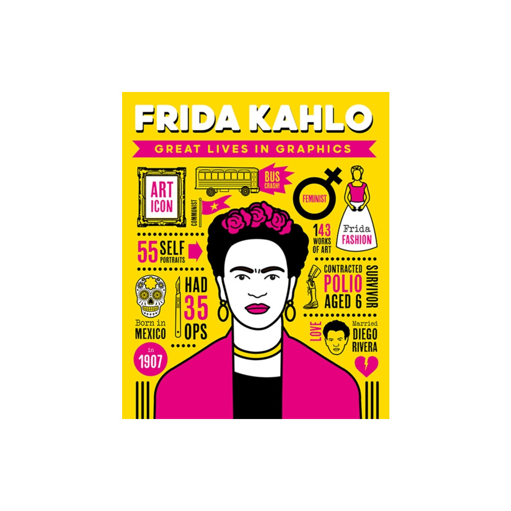 Produktbild för Great Lives in Graphics: Frida Kahlo (inbunden, eng)