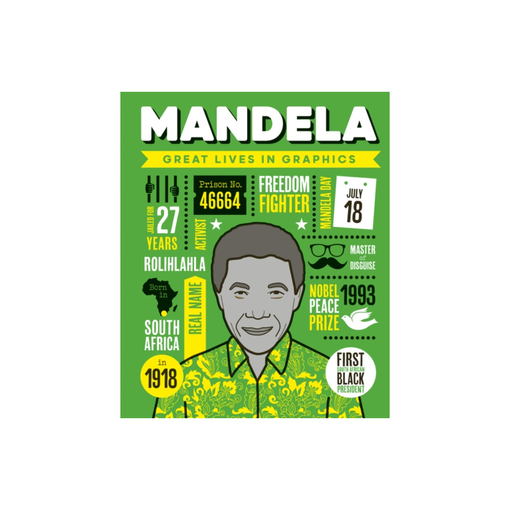 Produktbild för Great Lives in Graphics: Mandela (inbunden, eng)