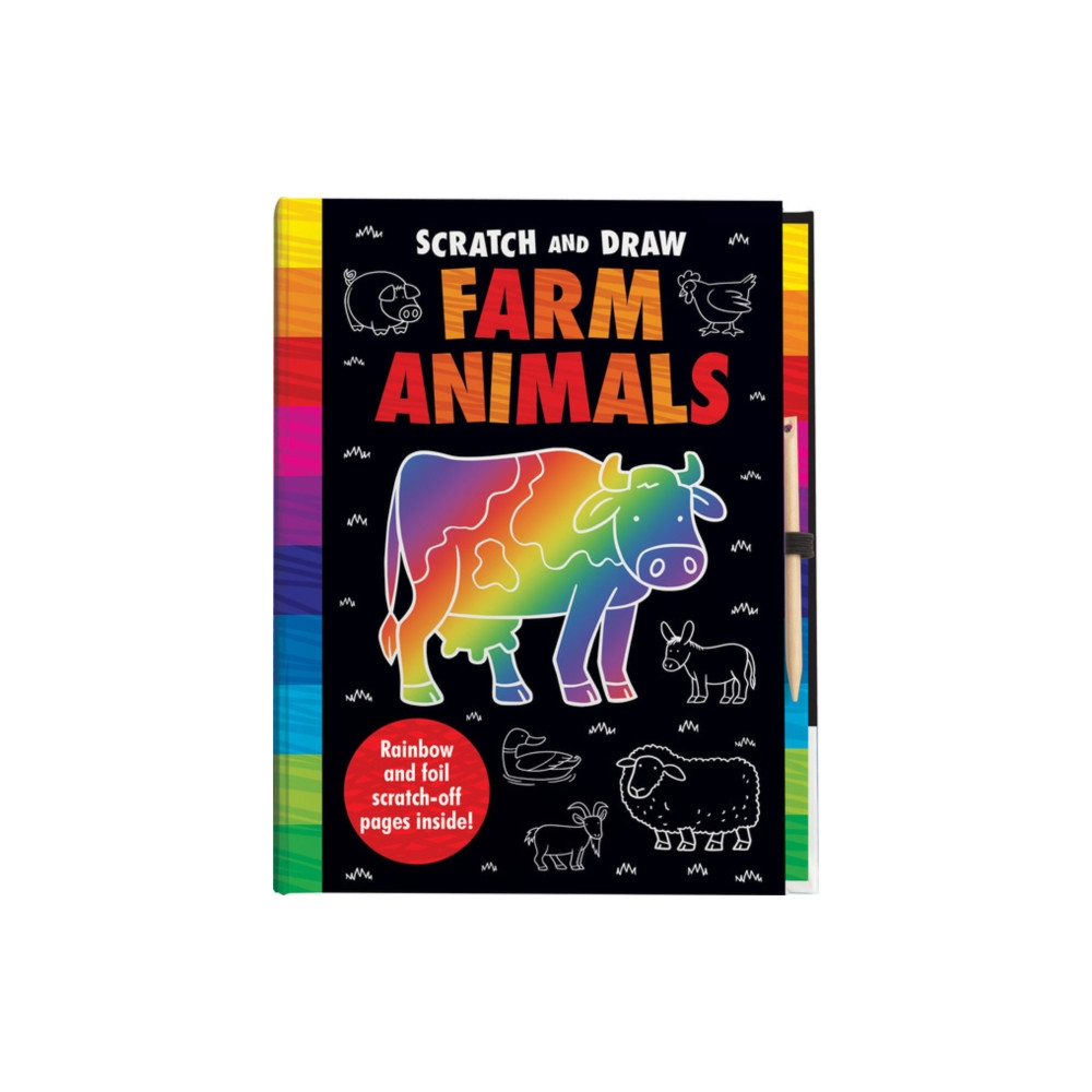 Produktbild för Scratch and Draw Farm Animals - Scratch Art Activity Book (inbunden, eng)
