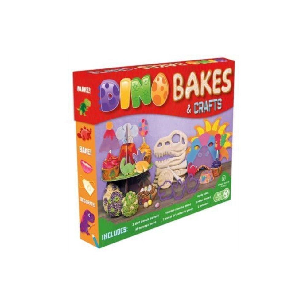Produktbild för Dino Bakes & Crafts (häftad, eng)