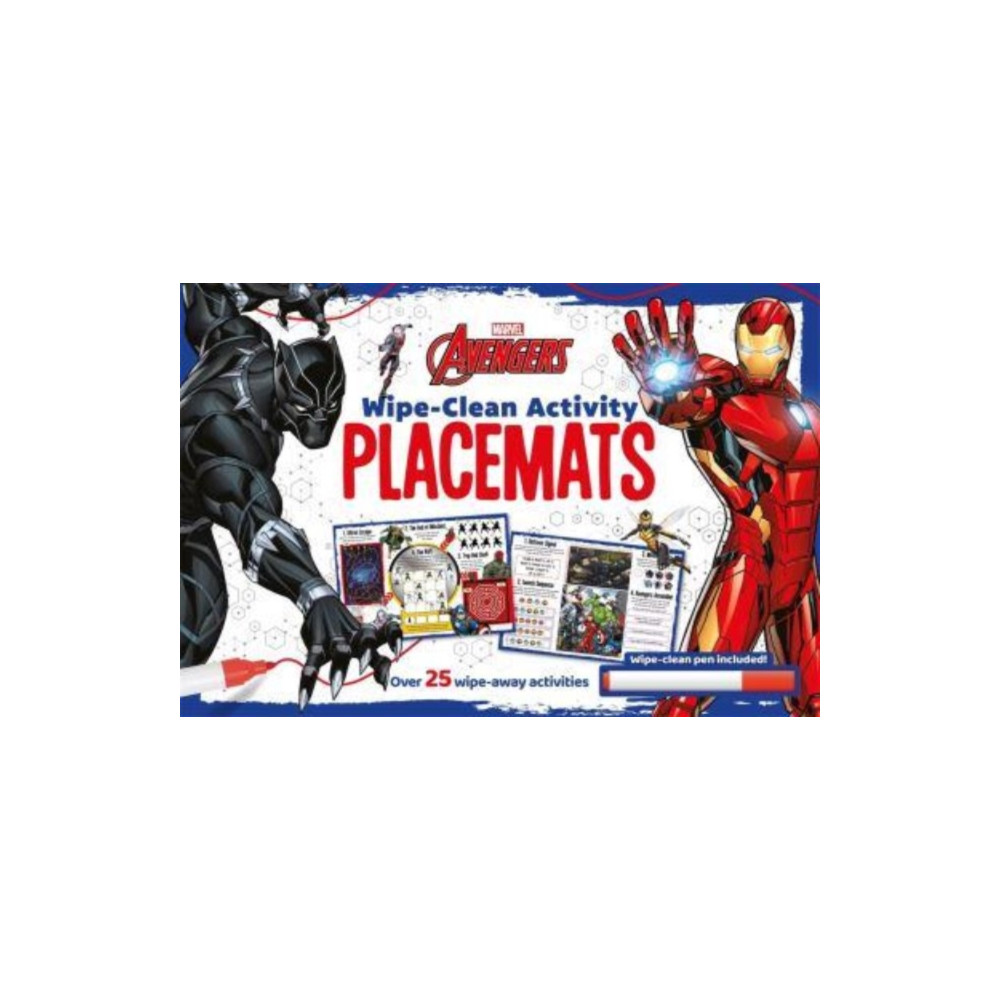 Produktbild för Marvel Avengers: Wipe-clean Activity Placemats (häftad, eng)