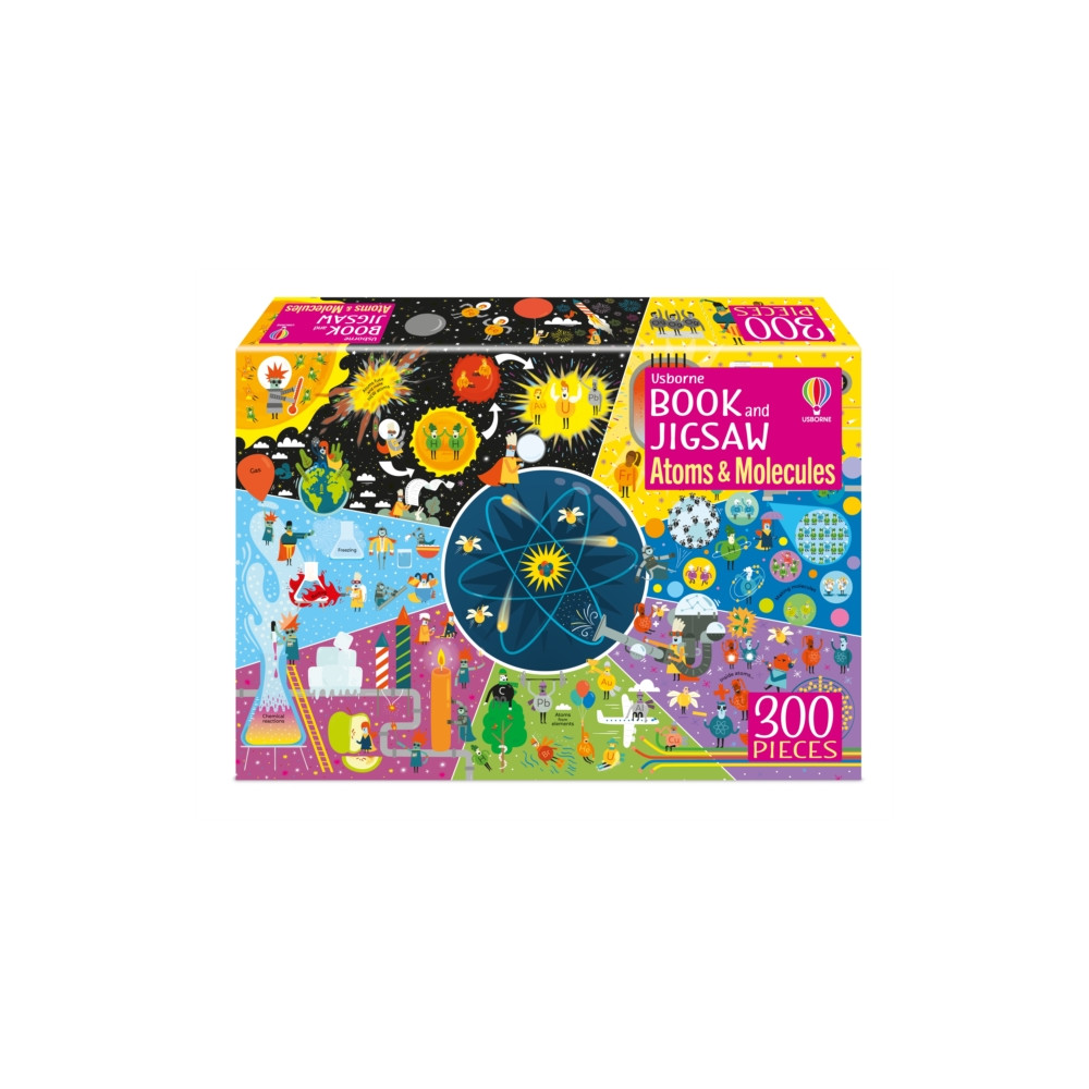 Produktbild för Usborne Book and Jigsaw Atoms and Molecules (häftad, eng)
