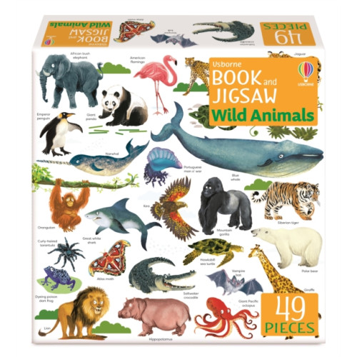 Usborne Publishing Ltd Usborne Book and Jigsaw Wild Animals (häftad, eng)