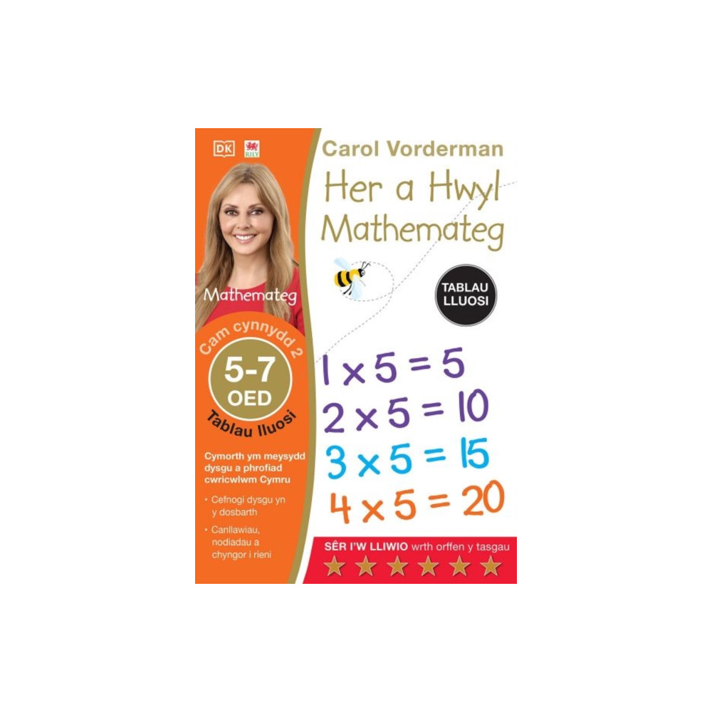 Produktbild för Her a Hwyl Mathemateg: Tablau Lluosi, Oed 5-7 (Maths Made Easy: Times Tables, Ages 5-7) (häftad, wel)