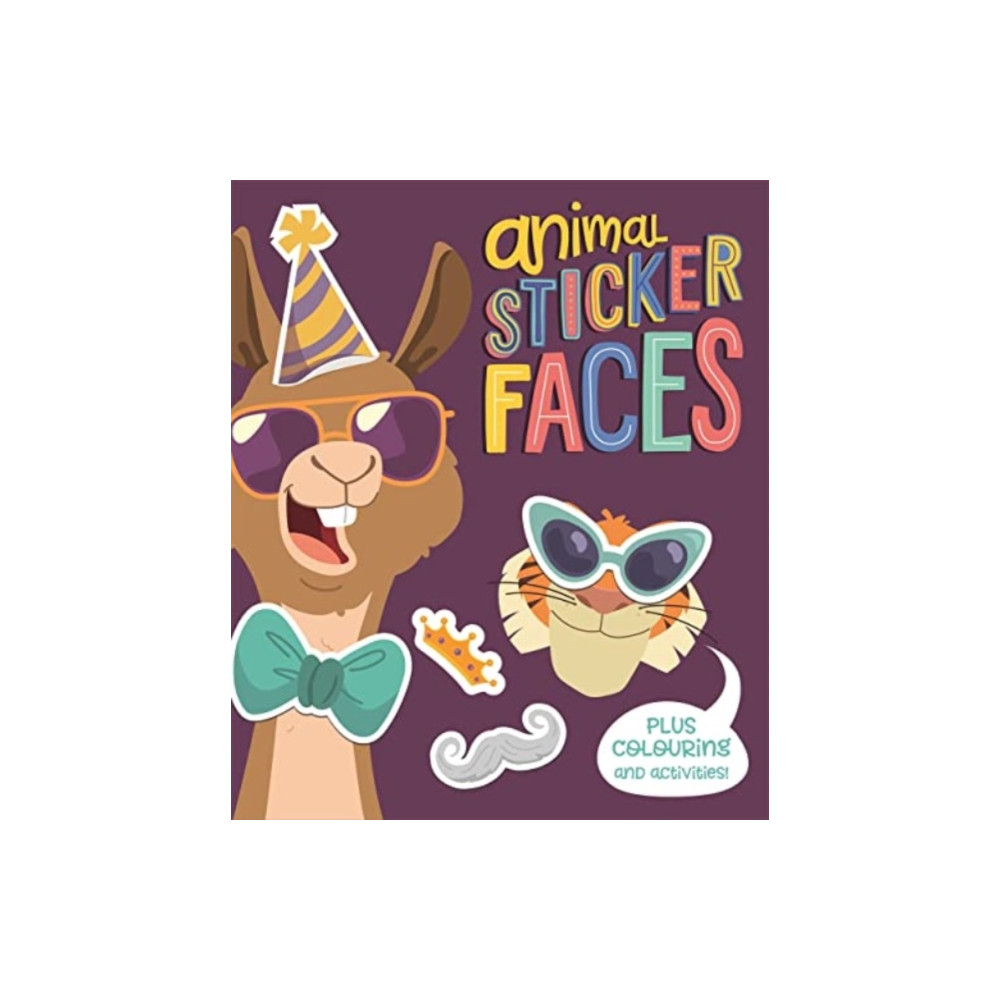 Produktbild för Animal Sticker Faces (häftad, eng)
