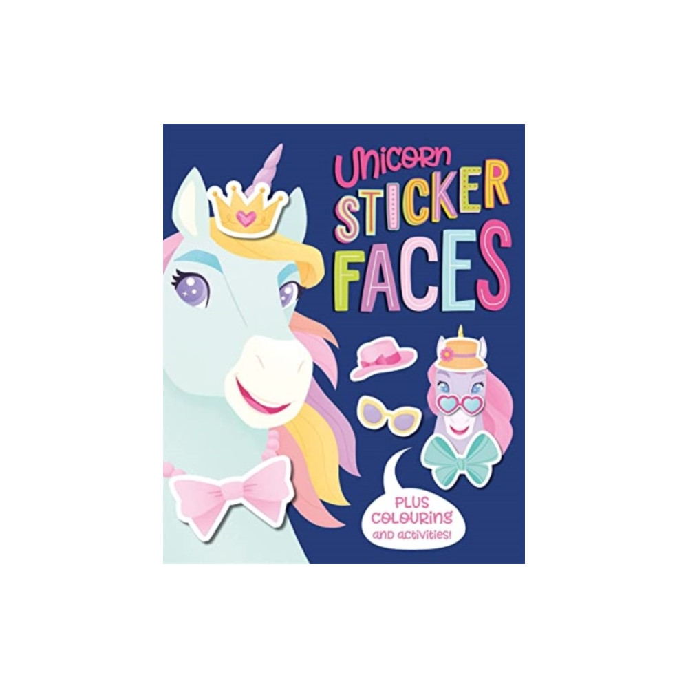 Produktbild för Unicorn Sticker Faces (häftad, eng)