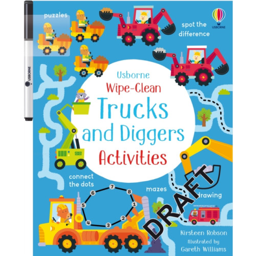 Usborne Publishing Ltd Wipe-Clean Trucks and Diggers Activities (häftad, eng)