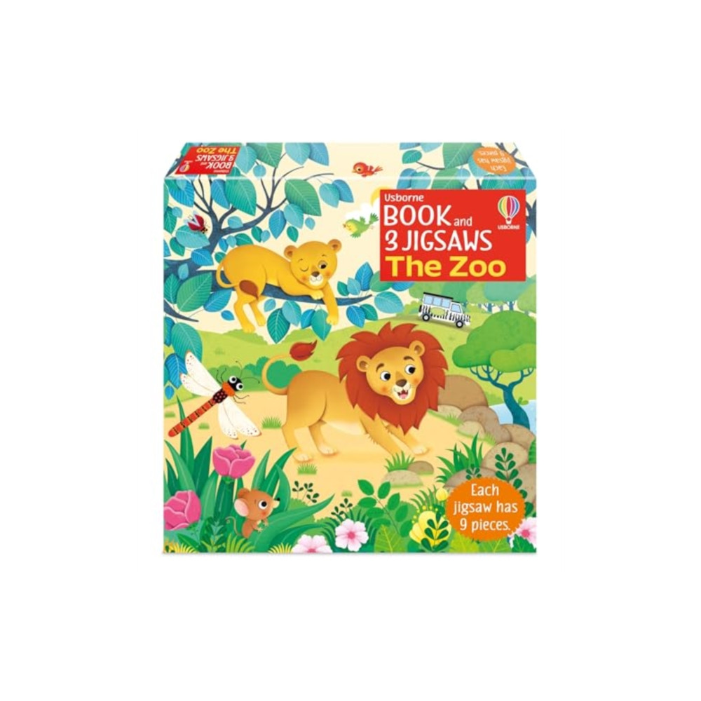 Produktbild för Usborne Book and 3 Jigsaws: The Zoo (häftad, eng)