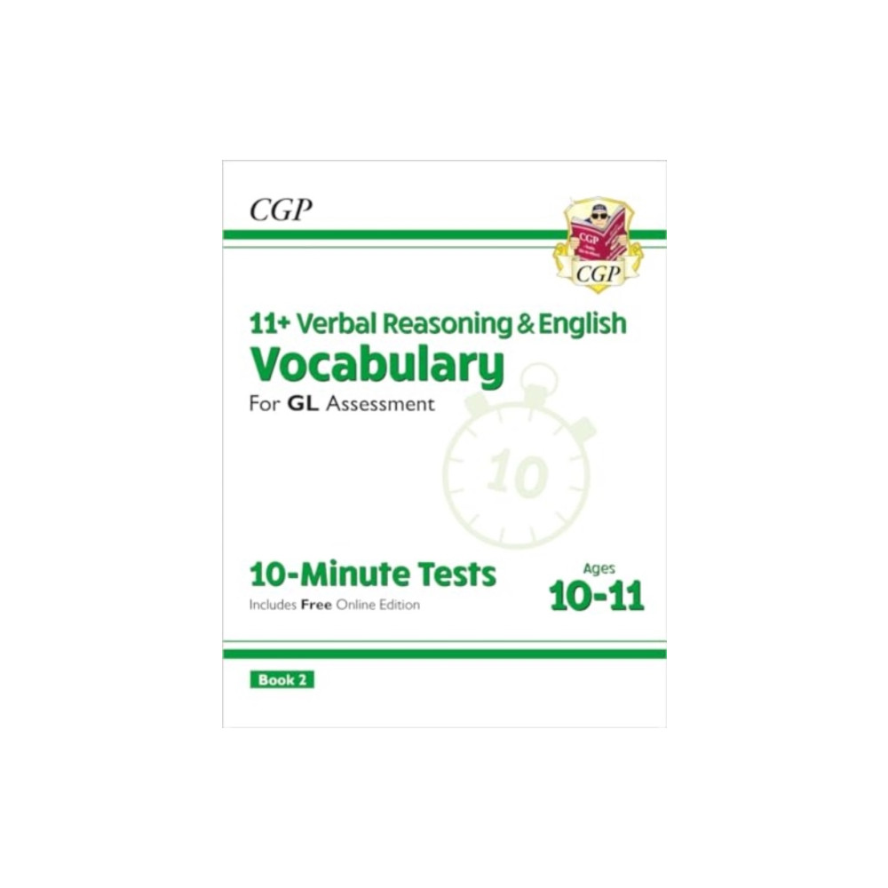 Produktbild för 11+ GL 10-Minute Tests: Vocabulary for Verbal Reasoning & English - Ages 10-11 Book 2 (with Onl. Ed) (häftad, eng)