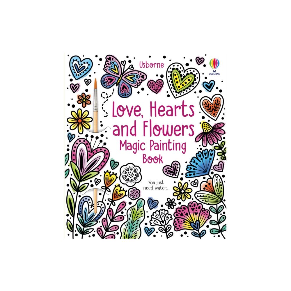 Produktbild för Love, Hearts and Flowers Magic Painting Book (häftad, eng)