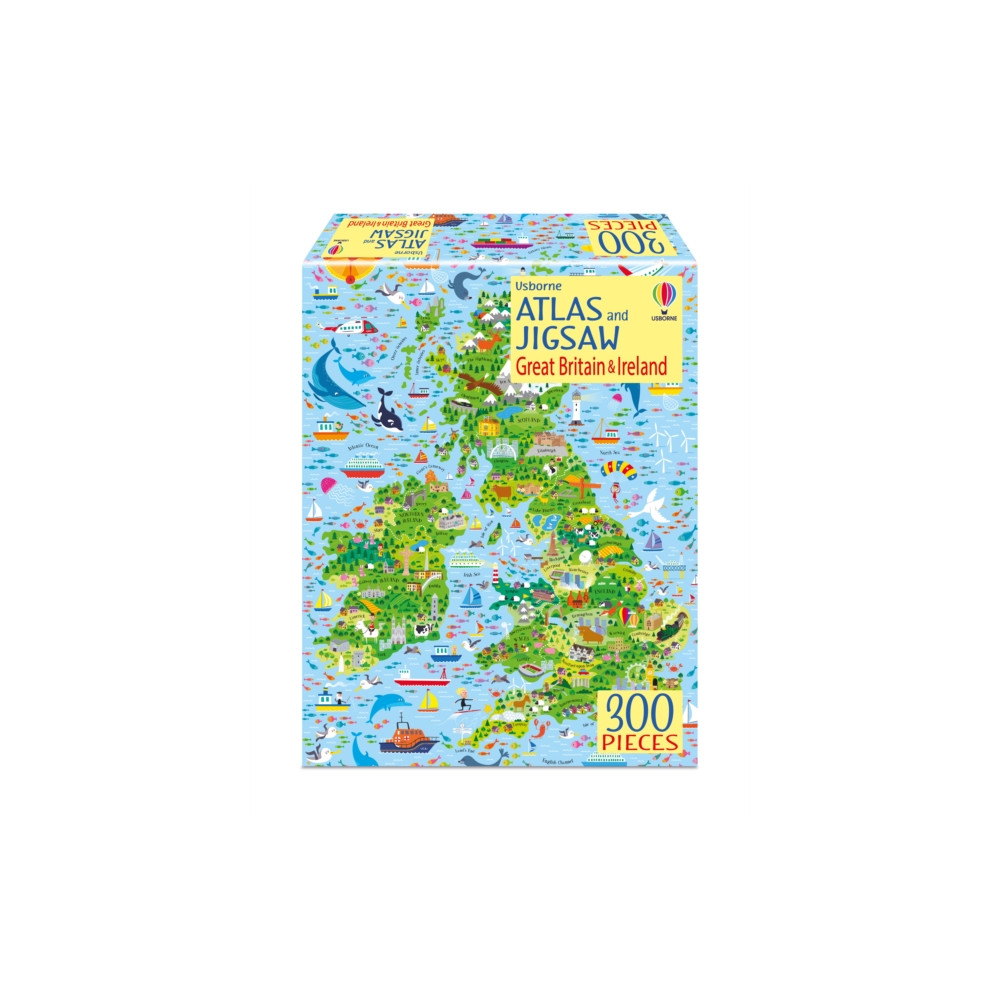 Produktbild för Atlas & Jigsaw Great Britain & Ireland (häftad, eng)