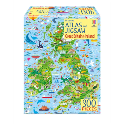 Usborne Publishing Ltd Atlas & Jigsaw Great Britain & Ireland (häftad, eng)