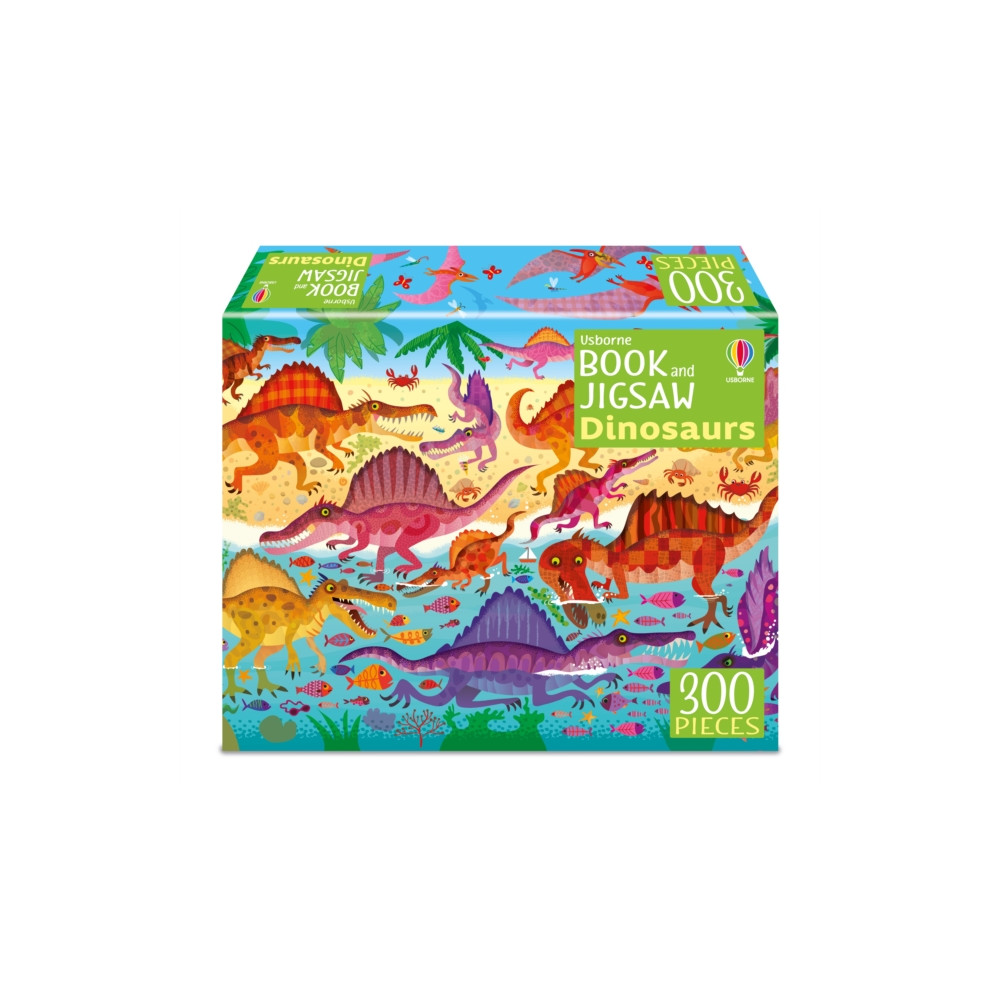 Produktbild för Usborne Book and Jigsaw Dinosaurs (häftad, eng)