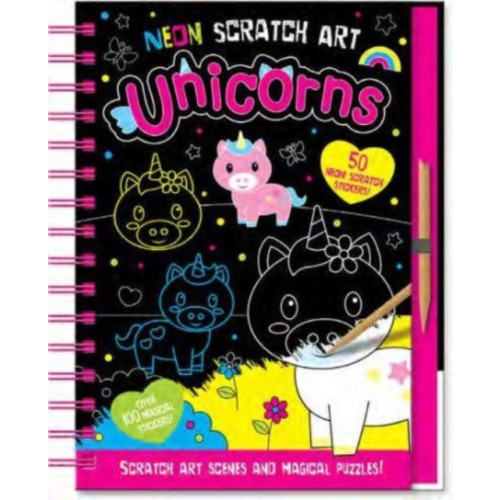 Gemini Books Group Ltd Neon Scratch Art Unicorns (inbunden, eng)