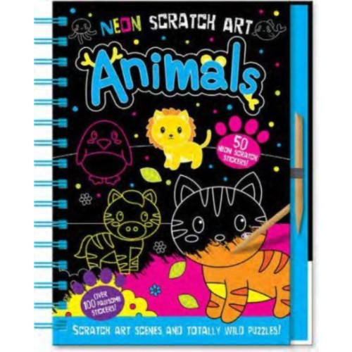 Gemini Books Group Ltd Neon Scratch Art Animals (inbunden, eng)