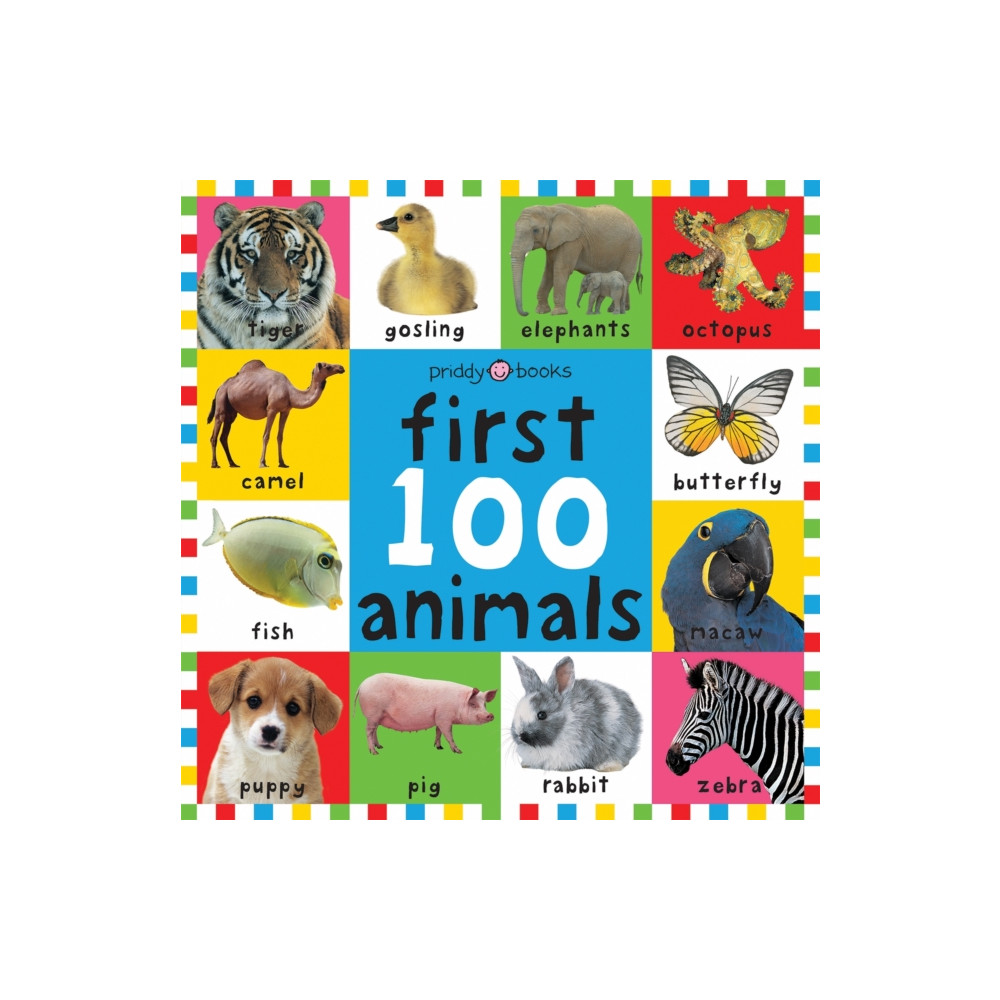 Produktbild för First 100 Animals (inbunden, eng)