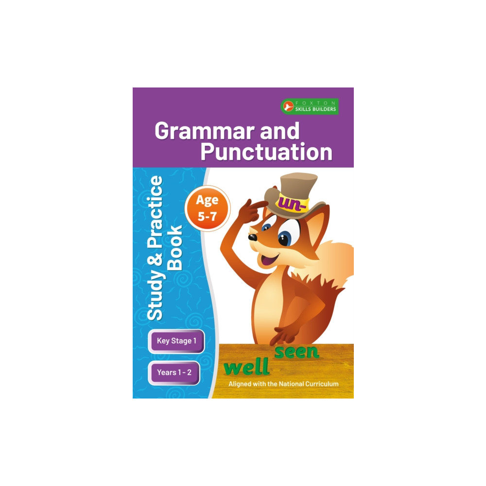 Produktbild för KS1 Grammar & Punctuation Study and Practice Book for Ages 5-7 (Years 1 - 2) Perfect for learning at home or use in the classroom (häftad, eng)