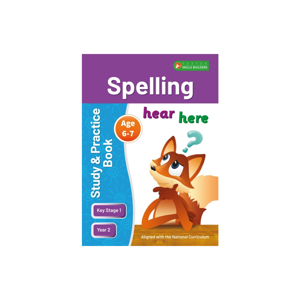 Produktbild för KS1 Spelling Study & Practice Book for Ages 6-7 (Year 2) Perfect for learning at home or use in the classroom (häftad, eng)