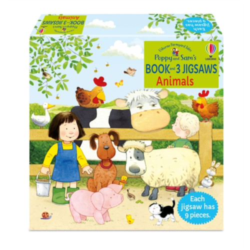 Usborne Publishing Ltd Poppy and Sam's Book and 3 Jigsaws: Animals (häftad, eng)