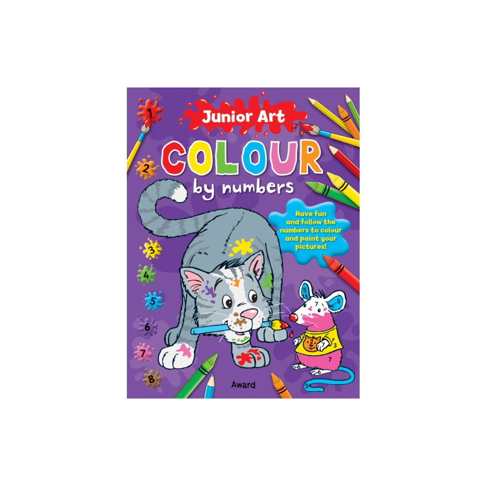 Produktbild för Junior Art Colour By Numbers: Cat (häftad, eng)