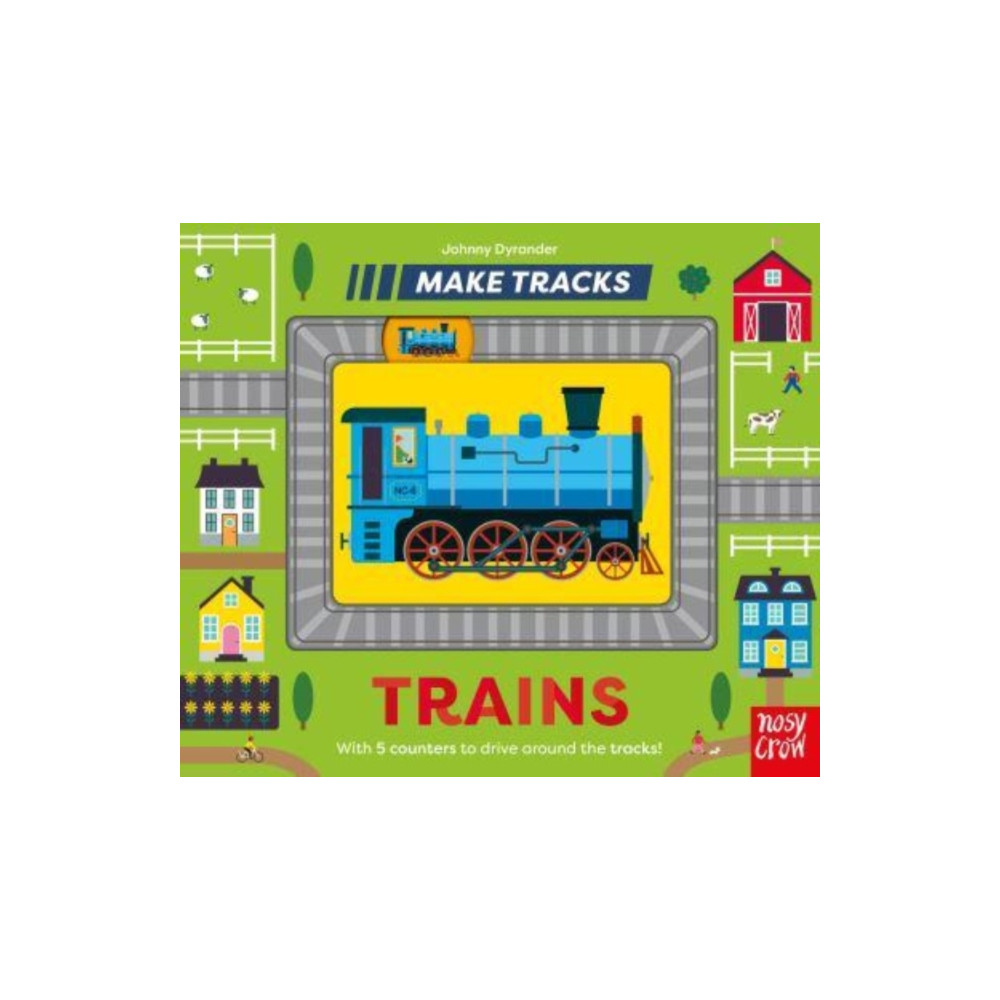 Produktbild för Make Tracks: Trains (bok, board book, eng)